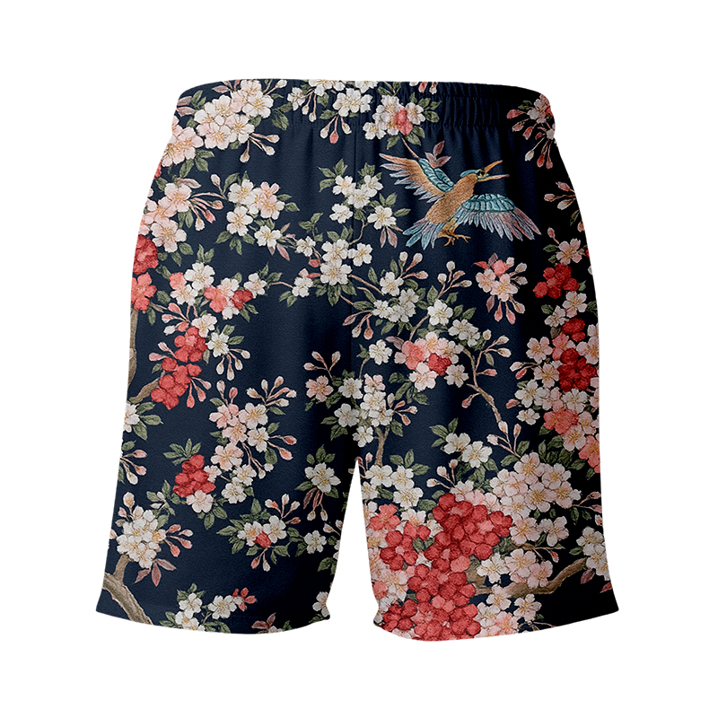 Tokyocanvas Sakura Navy Swim Short