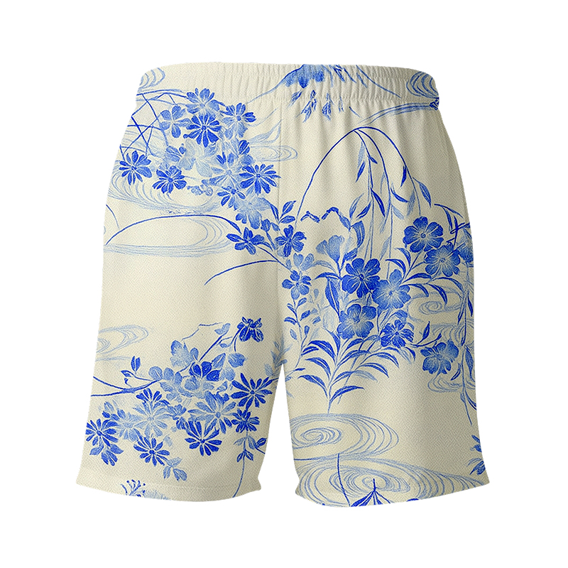 Tokyocanvas Japanese Kimonos Swim Short
