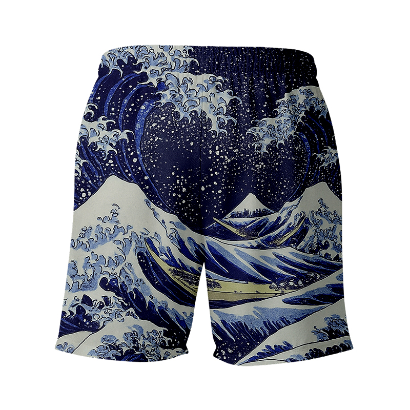 Tokyocanvas Great Wave Swim Short