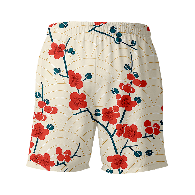 Tokyocanvas Blossom Wave Aloha Swim Short