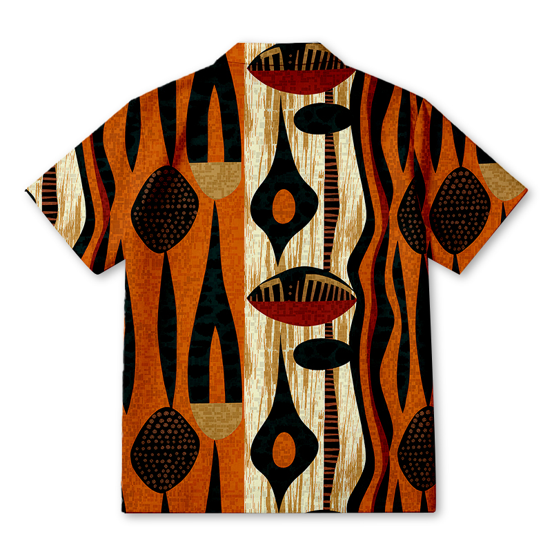 Tokyocanvas Desert Totem Blaze Hawaiian Shirt