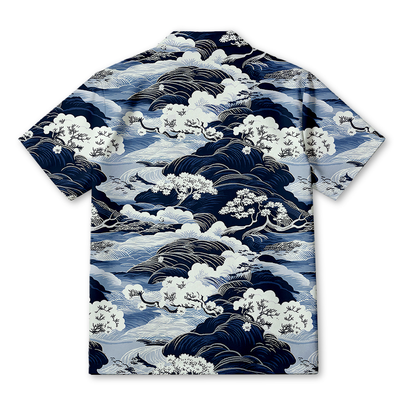 Tokyocanvas Traditional Japan Scenery Hawaiian Shirt