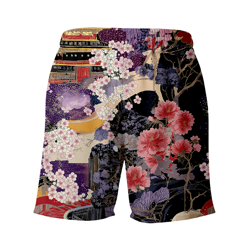 Tokyocanvas Sakura Cherry Blossom Swim Short