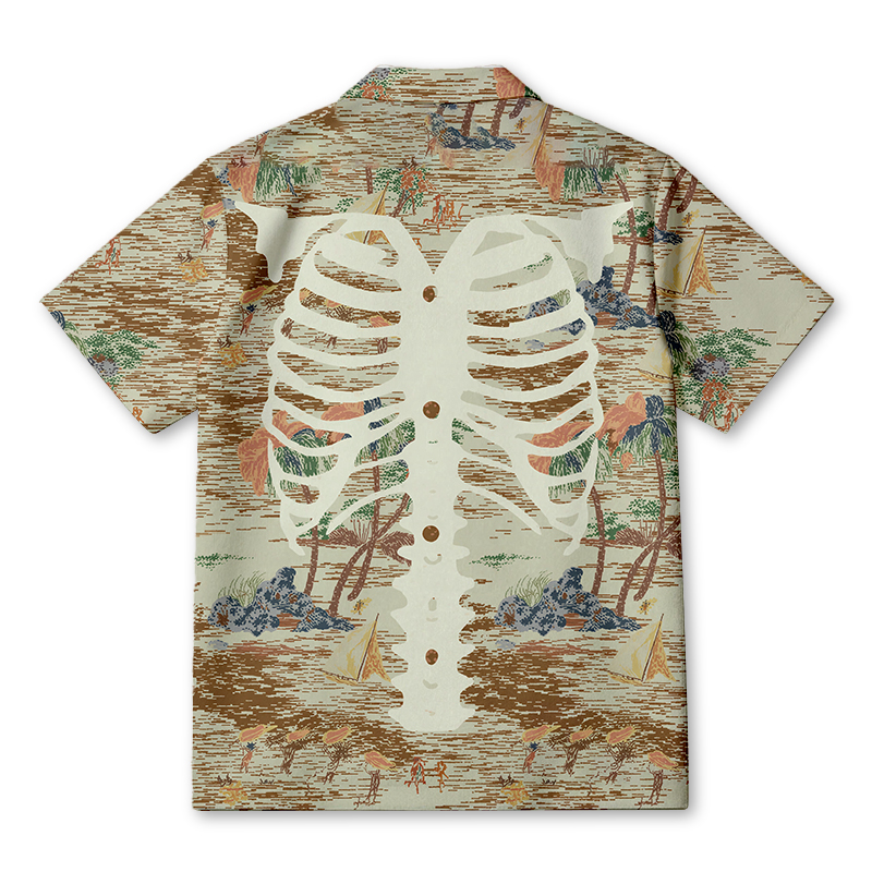 Tokyocanvas BONE  Hawaiian Shirt