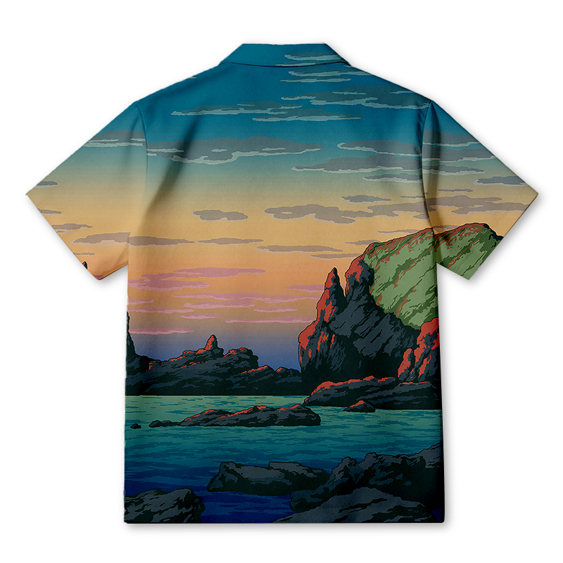 Tokyocanvas Islands At Sunrise Hawaiian Shirt