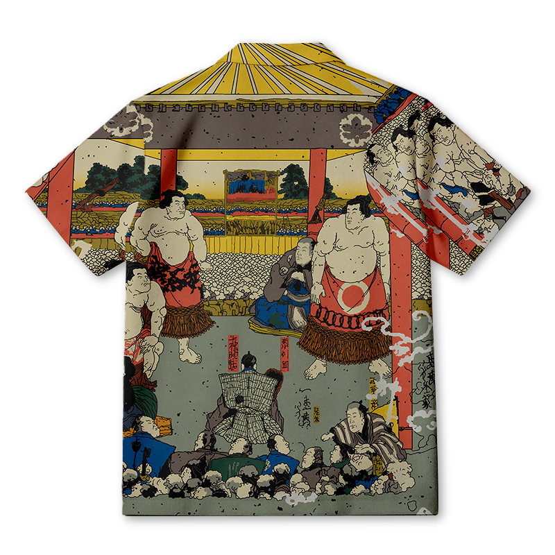 Tokyocanvas Sumo Entering The Ring Hawaiian Shirt