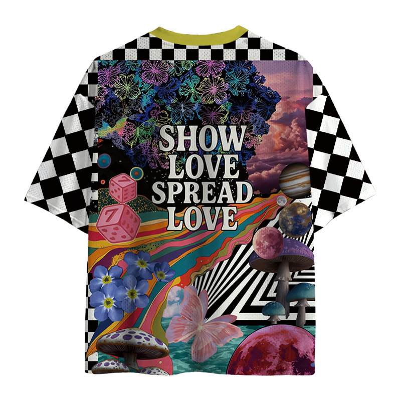 Tokyocanvas Spread Love Rave Mesh Jersey