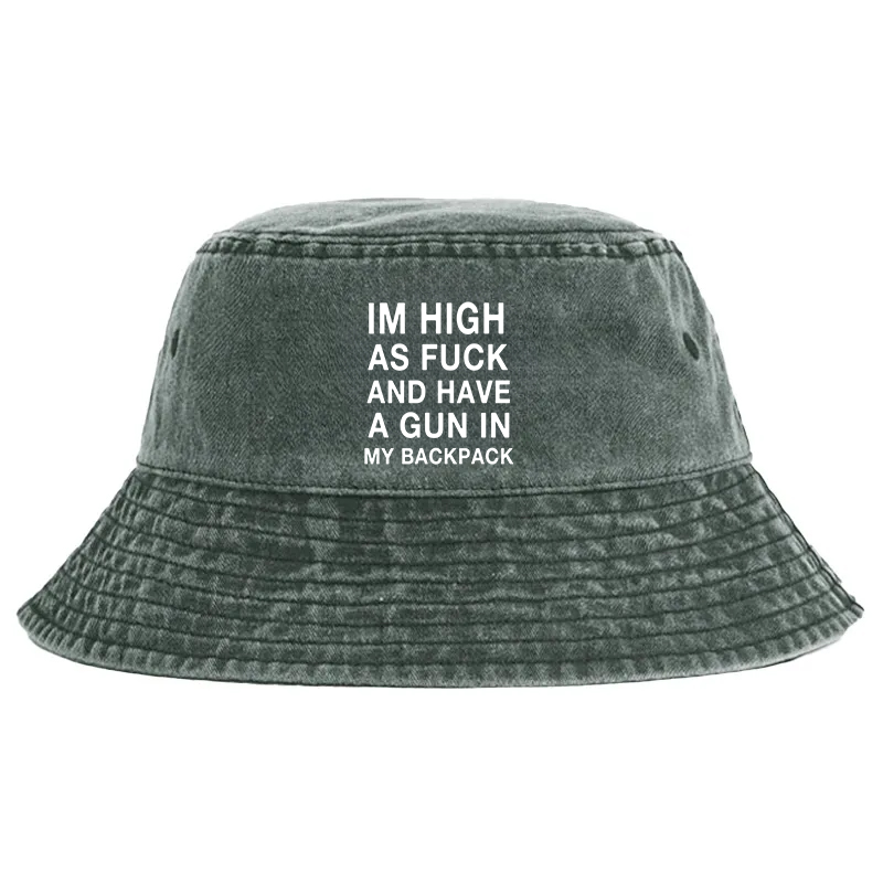 Tokyocanvas Im High Washed Bucket Hat