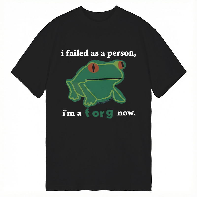 Tokyocanvas I Failed As A Person Funny Frog Meme Classic T-Shirt