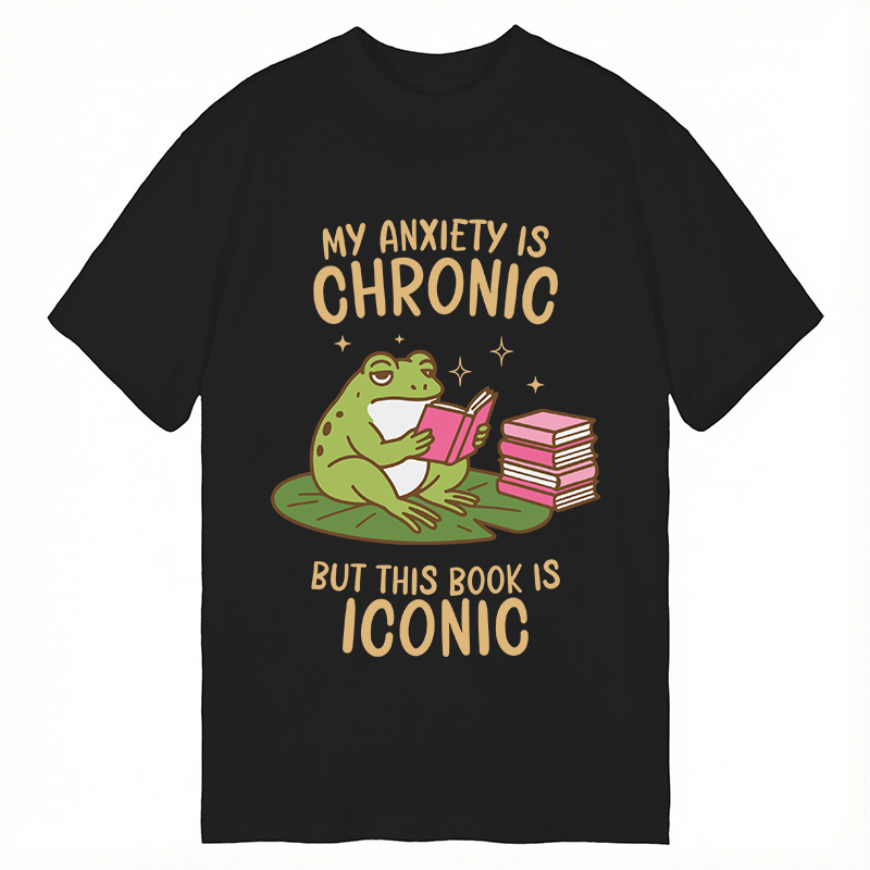 Tokyocanvas Funny Frog Reading Classic T-Shirt