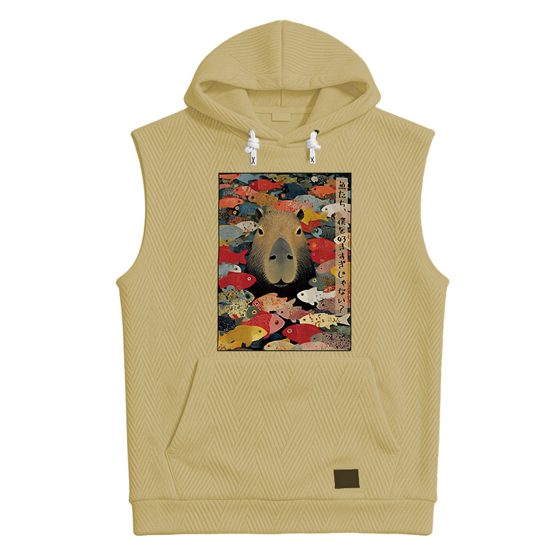 Tokyocanvas Am I Too Lovable Capybara Hooded Tank
