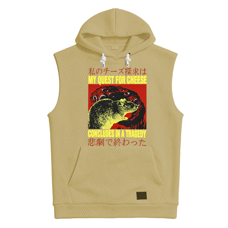 Tokyocanvas My Quest For Cheese Rat Japanese Hooded Tank