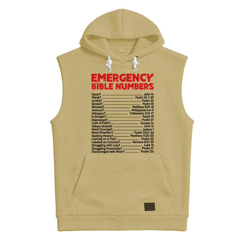 Tokyocanvas Bible Emergency Numbers Hooded Tank