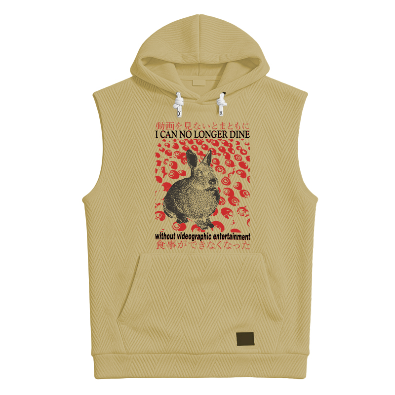 Tokyocanvas I Can No Longer Dine without Videographic Entertainment Hooded Tank