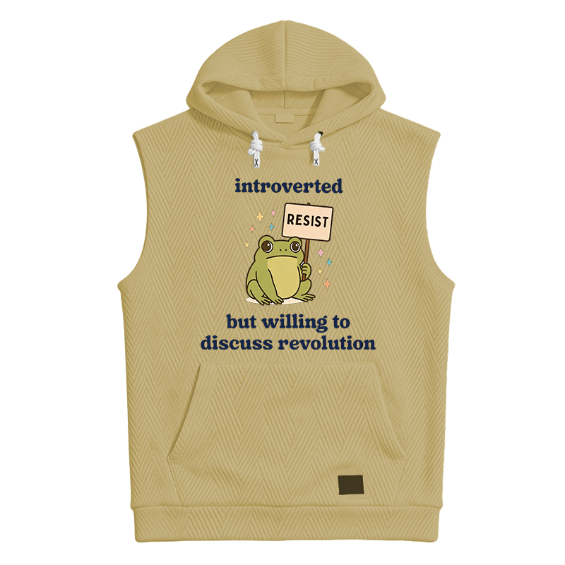 Tokyocanvas Introverted Resistance Frog Hooded Tank