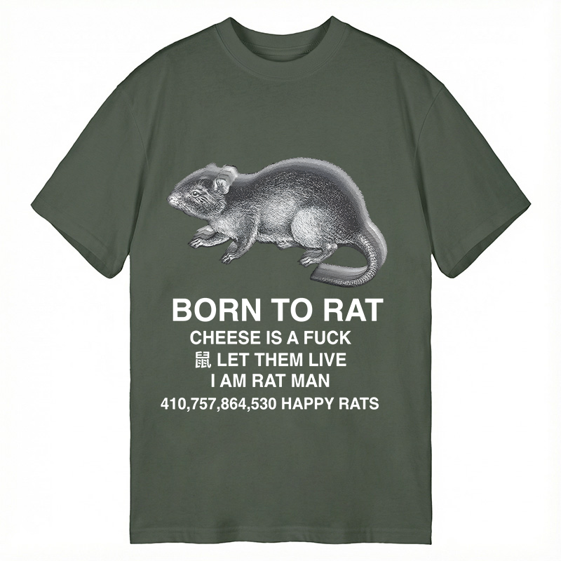 Tokyocanvas Born To Rat Meme Classic T-Shirt