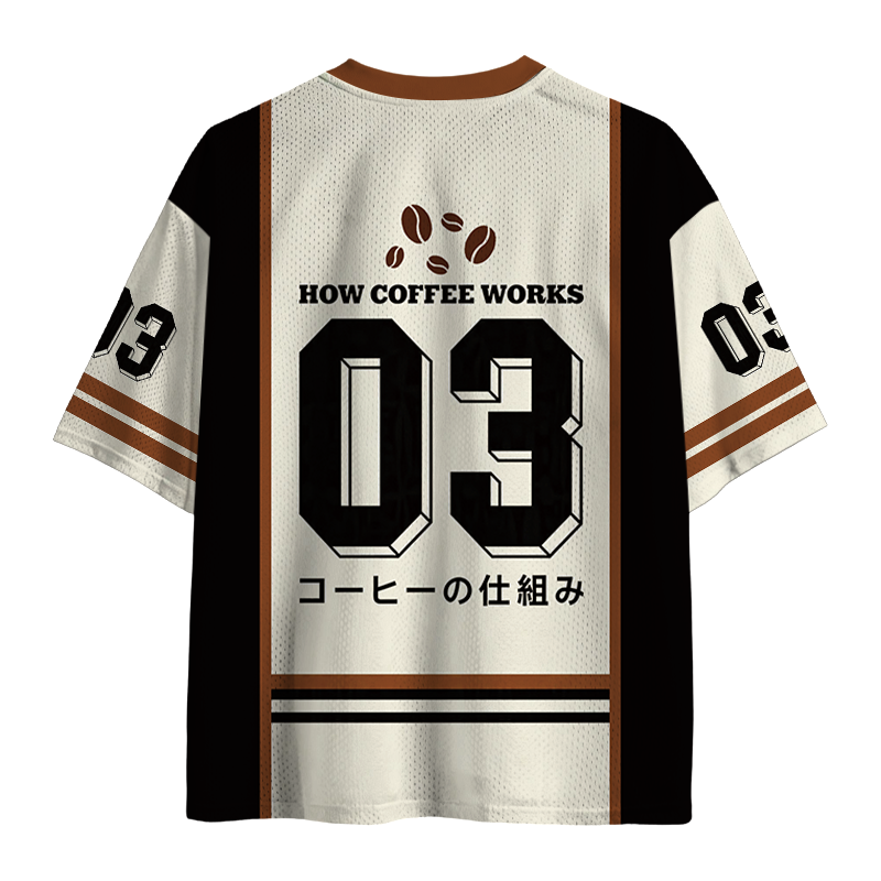 Tokyocanvas Coffee Is Magic And Energy Mesh Jersey