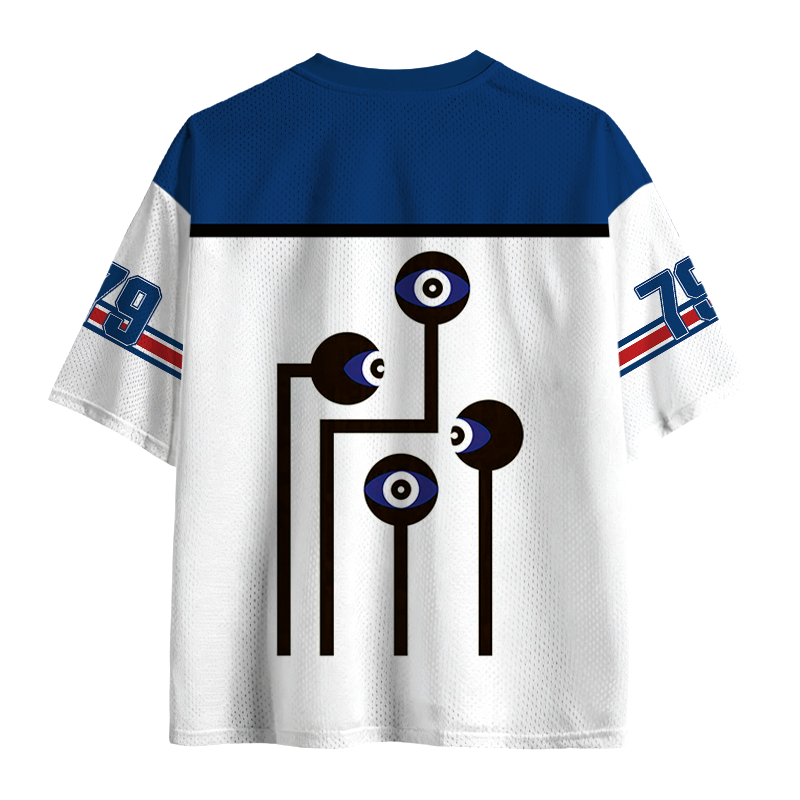 Tokyocanvas Geometric Bird Mesh Jersey