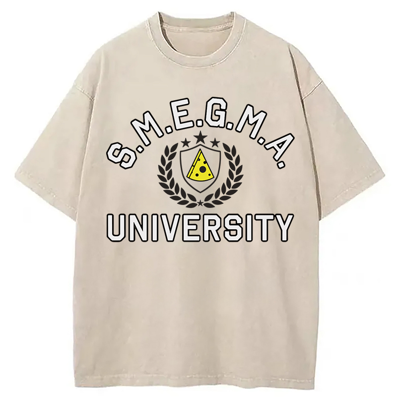 Tokyocanvas Smegma University Funny Washed T-Shirt