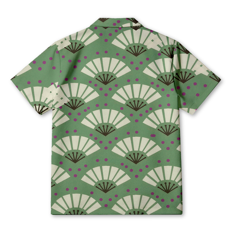 Tokyocanvas Japanese Fan Hawaiian Shirt