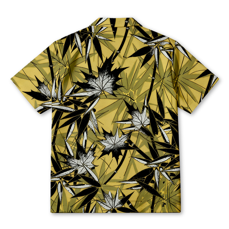 Tokyocanvas Japanese Bamboo Hawaiian Shirt