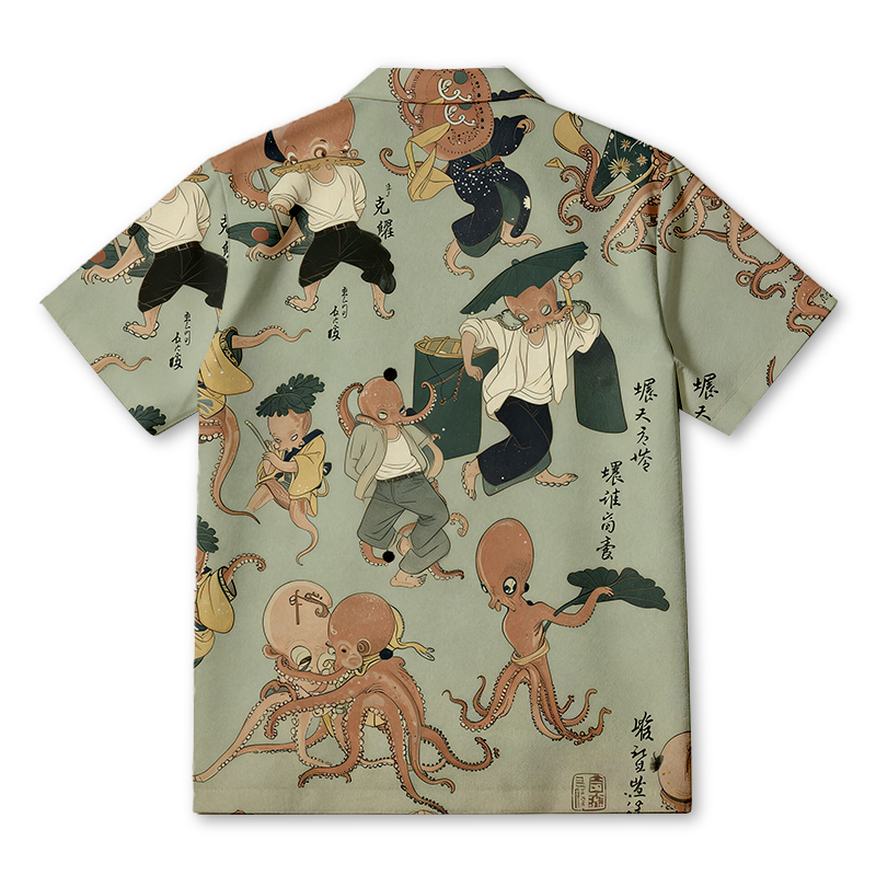 Tokyocanvas Octopus Games Hawaiian Shirt