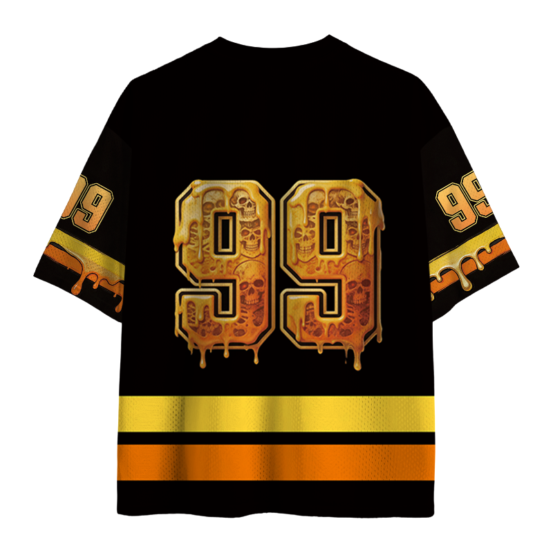 Tokyocanvas Skeleton Cheese Funny Gothic Meme Mesh Jersey