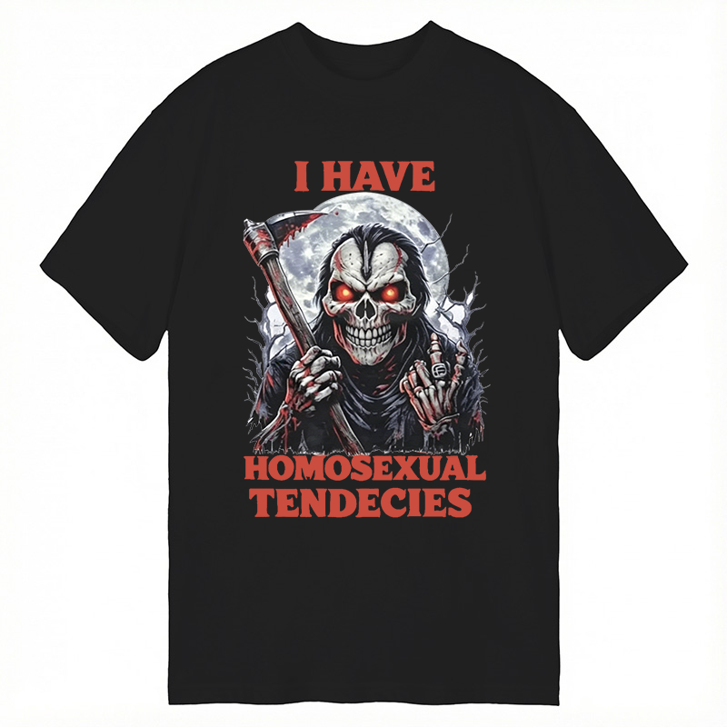 Tokyocanvas I Have Homosexual Tendencies Funny Werewolf Meme Classic T-Shirt