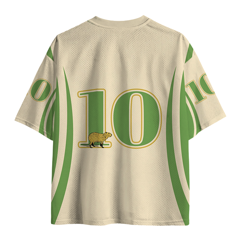 Tokyocanvas Cool Capybara Funny Mesh Jersey