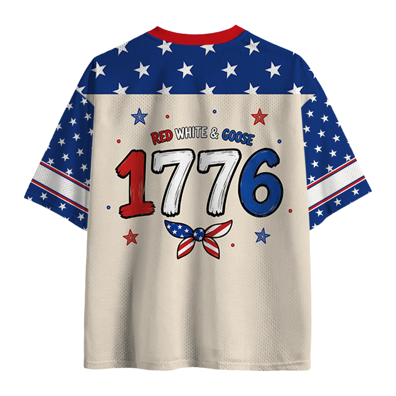 Tokyocanvas Red White & Goose Mesh Jersey