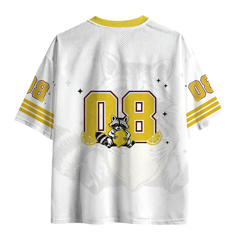 Tokyocanvas Racoon Lemon Squeezy Mesh Jersey