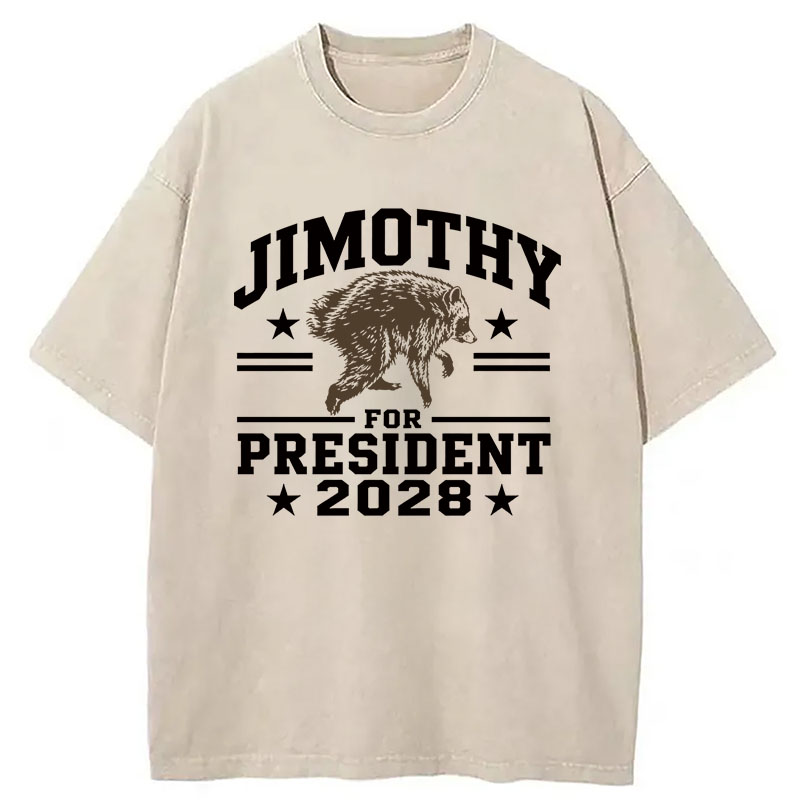 Tokyocanvas Jimothy for President Washed T-Shirt