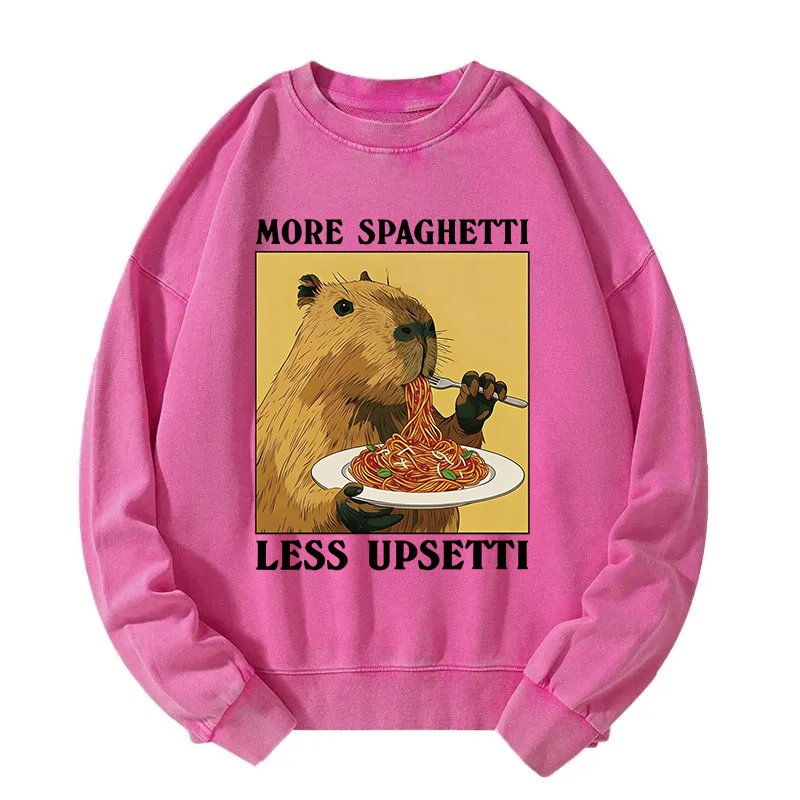 Tokyocanvas Capybara Eating Washed Sweatshirt