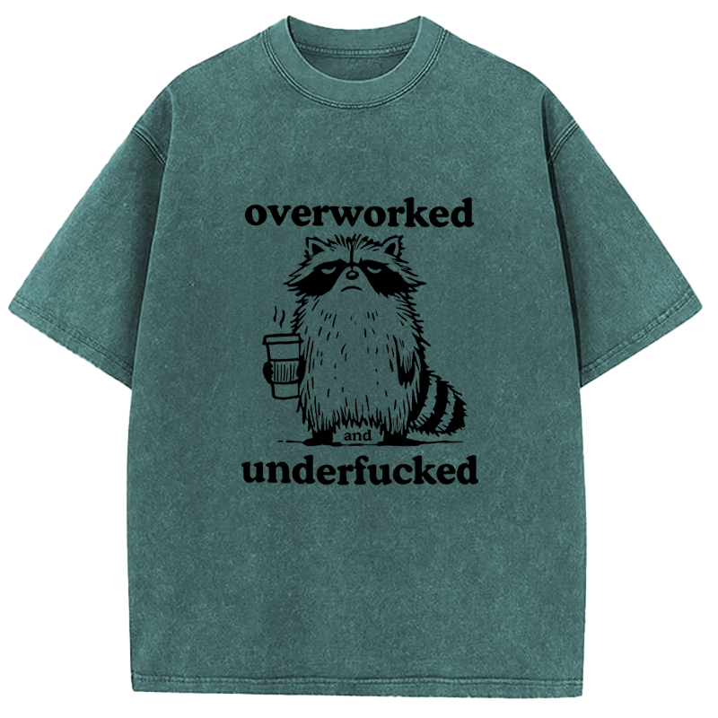 Tokyocanvas Overworked and Underfucked Washed T-Shirt
