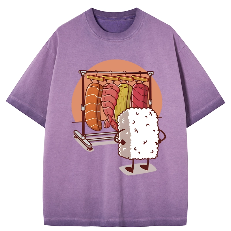 Tokyocanvas Which One Should I Wear Today Gradient Washed T-Shirt