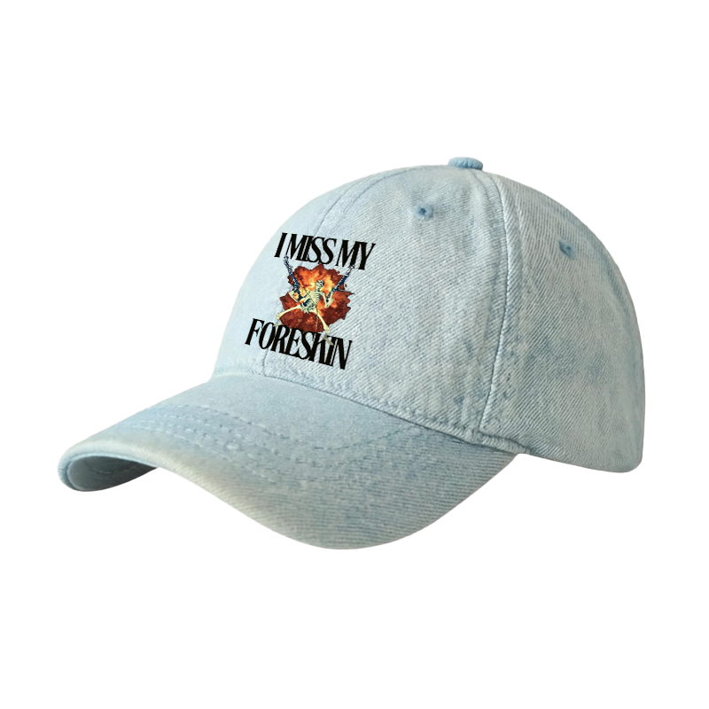 Tokyocanvas I Miss My Foreskin Denim Cap