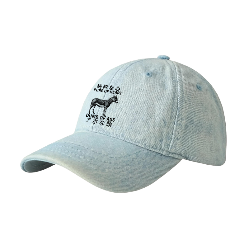 Tokyocanvas Donkey Pure of Heart Dumb of Ass Denim Cap