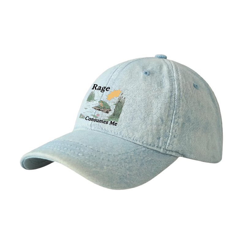 Tokyocanvas Rage Consumes Me Frog Pond Denim Cap