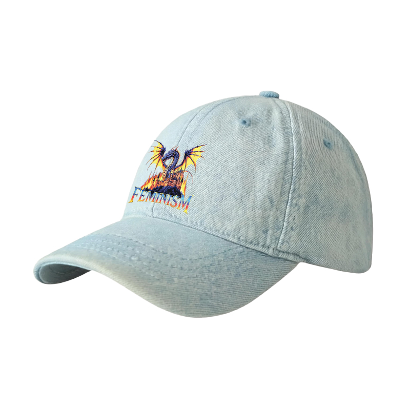 Tokyocanvas Feminism Dragon Denim Cap