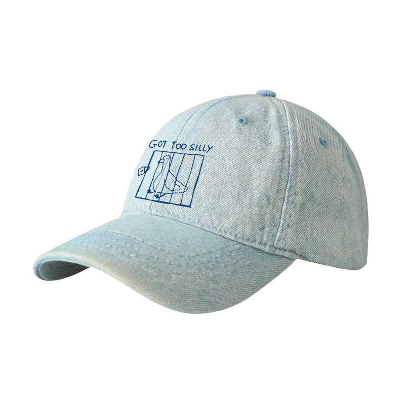 Tokyocanvas Got Too Silly Meme Denim Cap