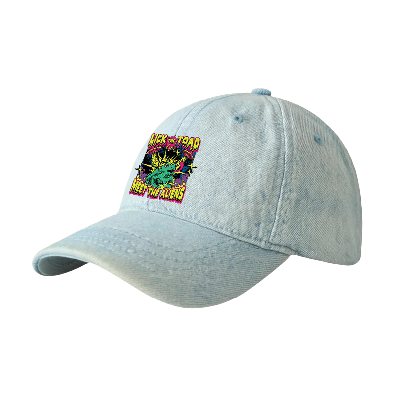 Tokyocanvas Psychedelic Frog Denim Cap