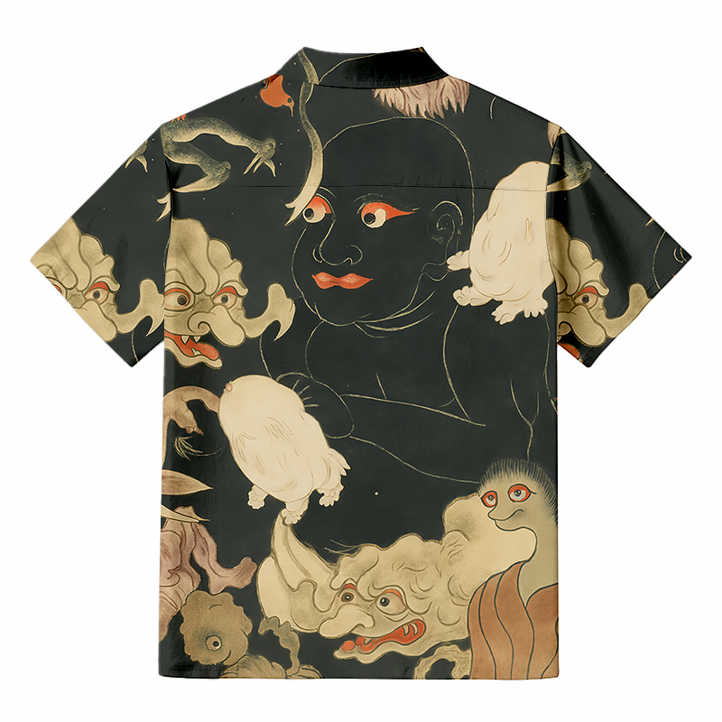 Tokyocanvas Yokai Encyclopedia Button-up Shirt