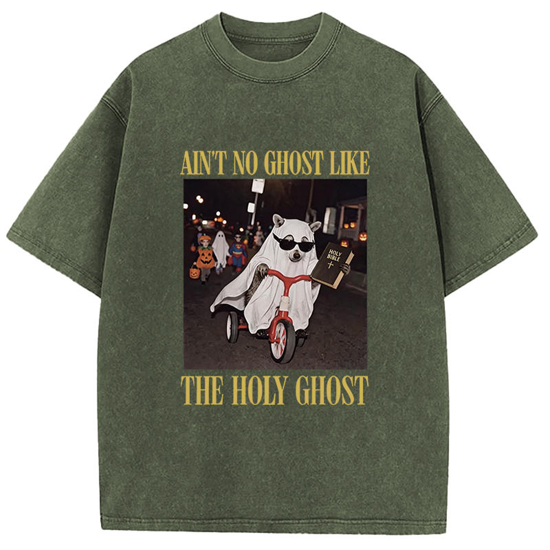 Tokyocanvas Holy Ghost Shirt Fall Christian Apparel Washed T-Shirt