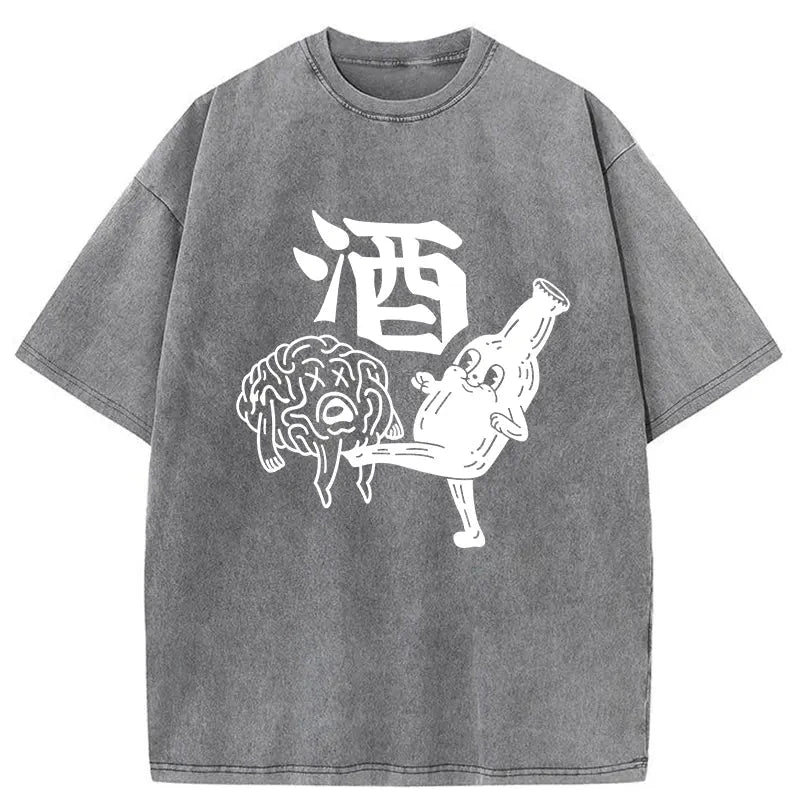 Tokyocanvas Wine's Ultimate Move Washed T-Shirt