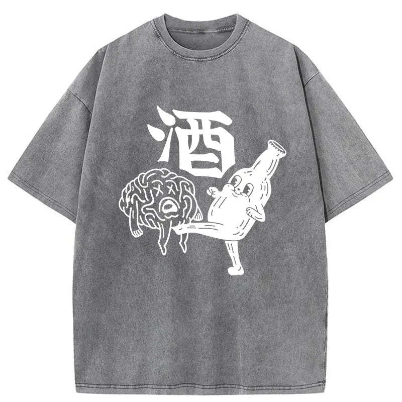 Tokyocanvas Wine's Ultimate Move Washed T-Shirt