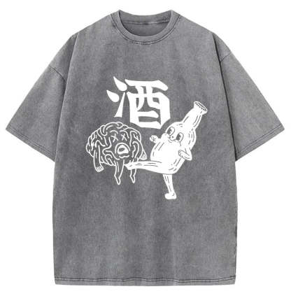 Tokyocanvas Wine's Ultimate Move Washed T-Shirt