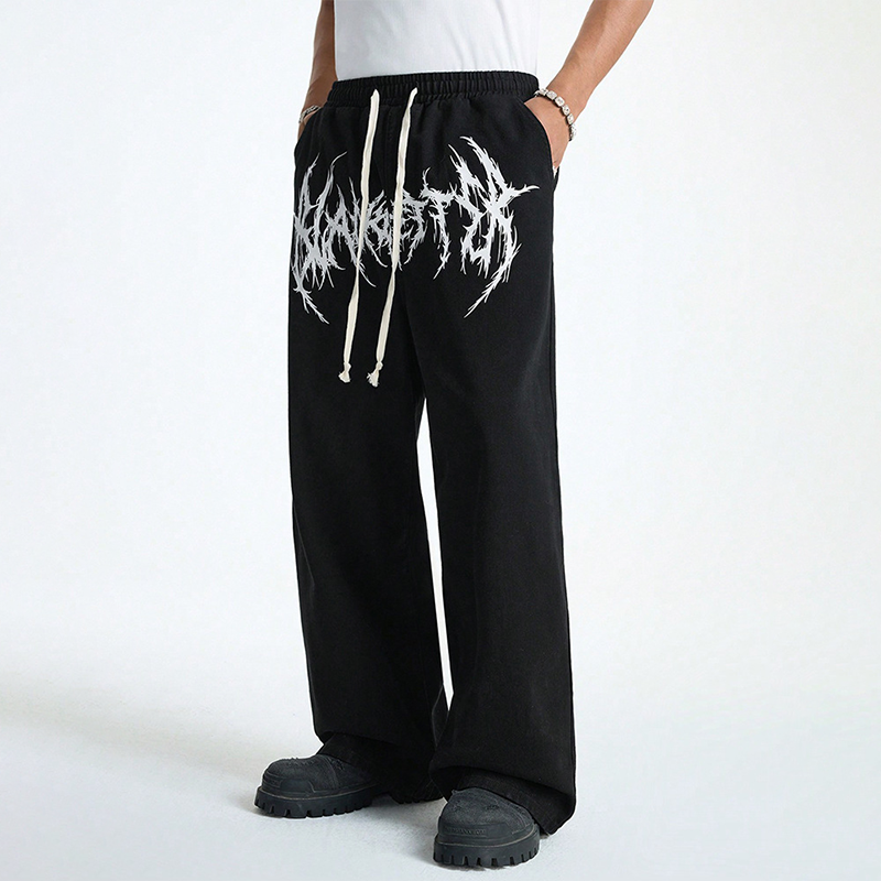 Tokyocanvas Lightning Pattern Sweatpants