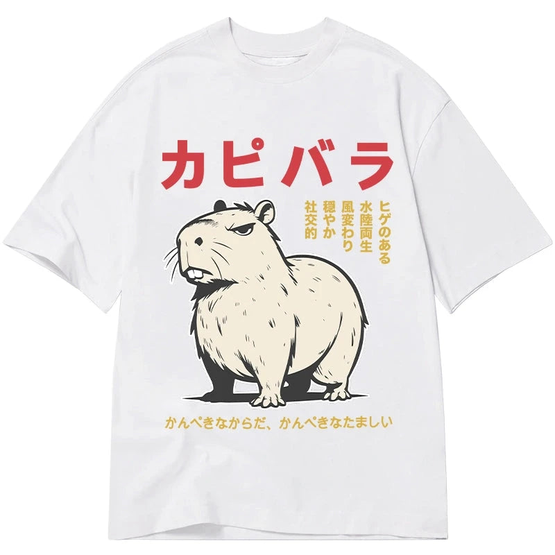 Tokyocanvas Angry Capybara Japan Classic T-Shirt