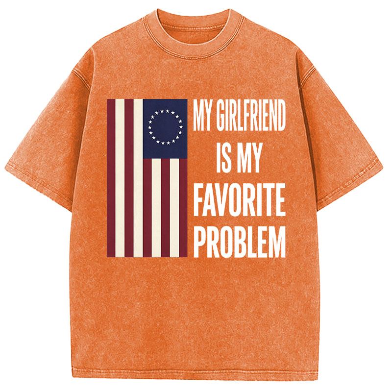 Tokyocanvas My Favorite Problem Funny Washed T-Shirt
