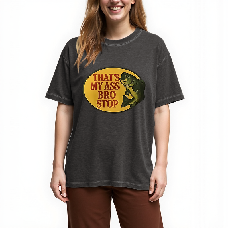 Tokyocanvas Bro Stop Gradient Washed T-Shirt